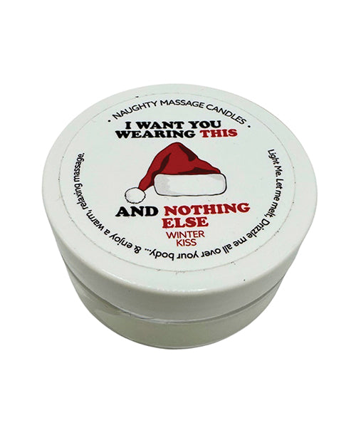 Holiday Naughty Mini Massage Candle