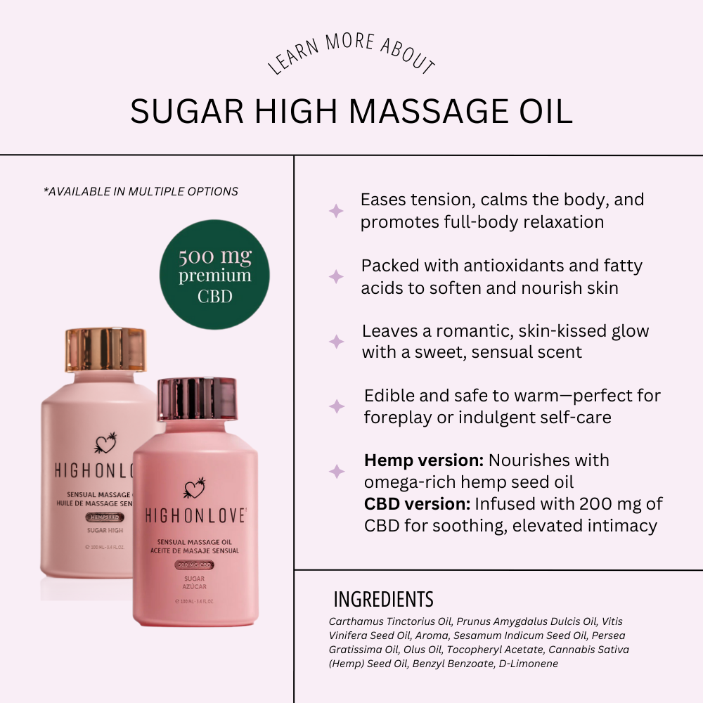 Sugar High Massage Oil - Elevated