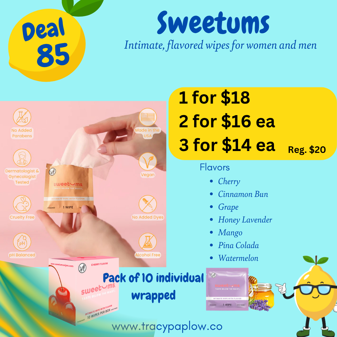 Flash Sweetums Intimate Wipes