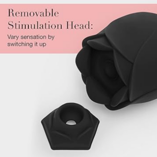 Hearts & Flowers Black Rose