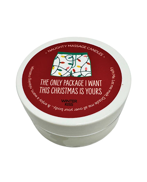 Holiday Naughty Mini Massage Candle