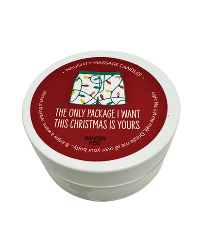 Holiday Naughty Mini Massage Candle