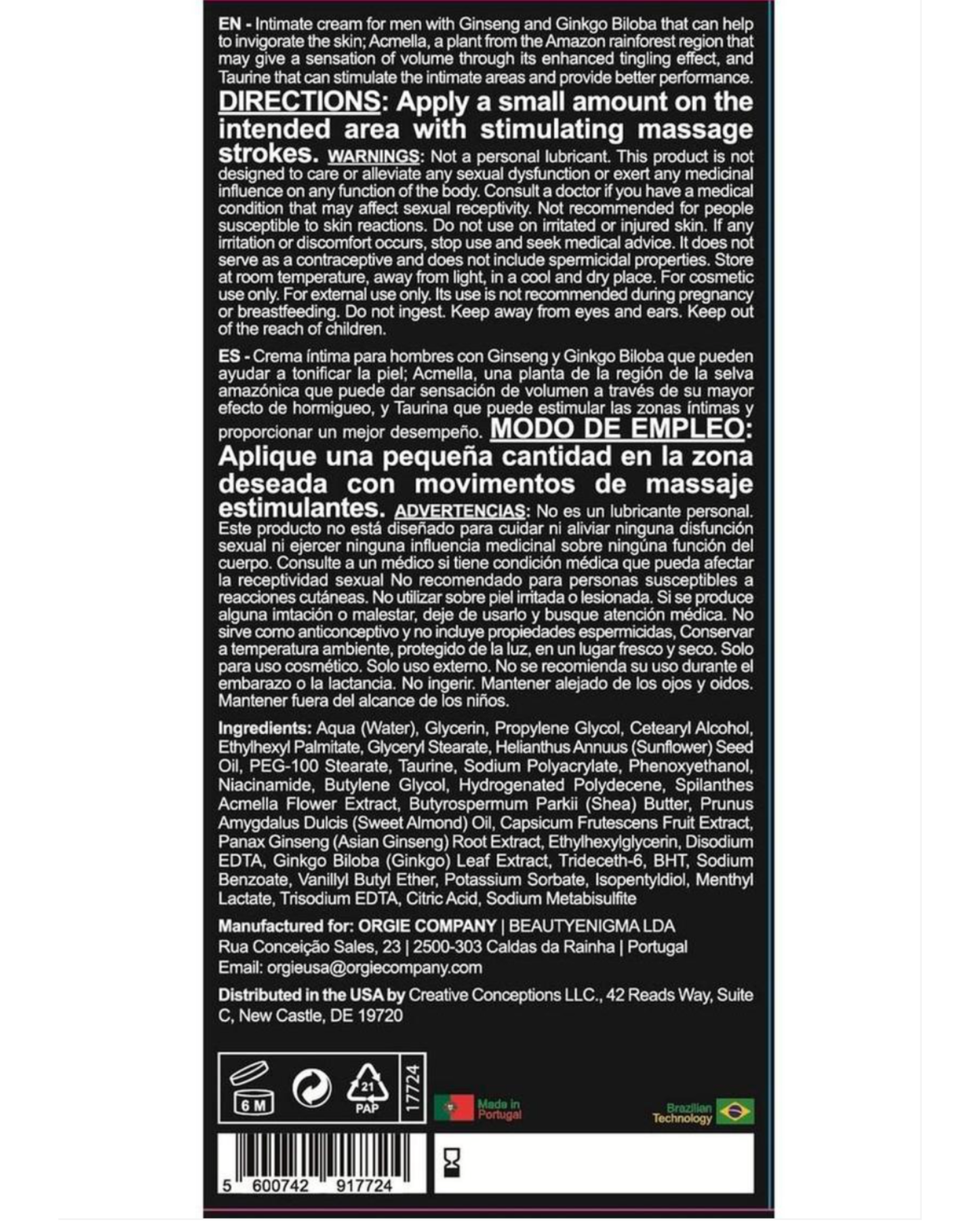 Touro XXXL Power Cream for Him